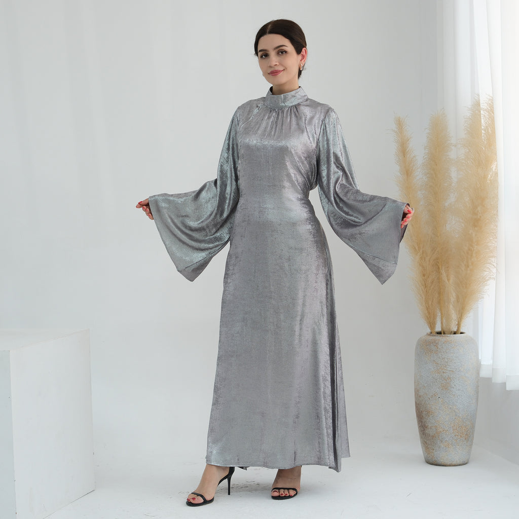 Round Collar Loose Sleeve Abayas
