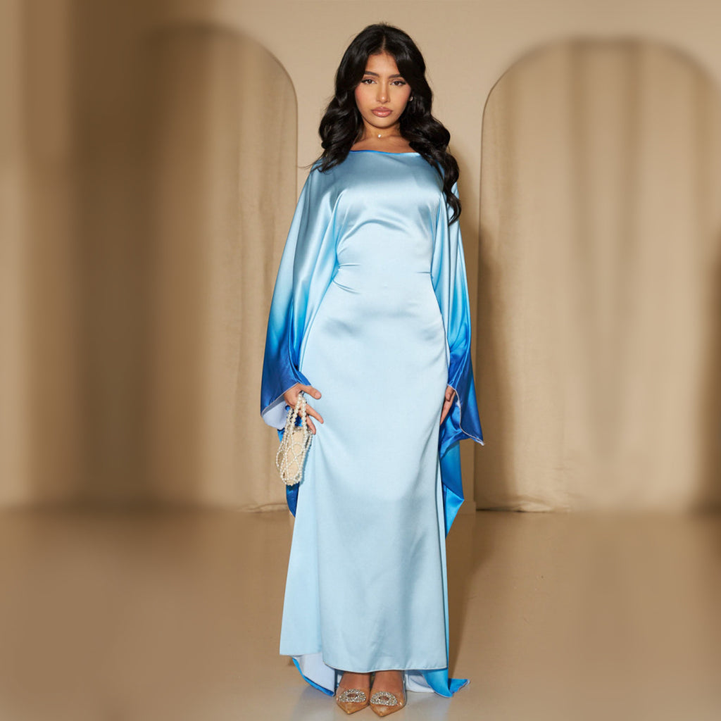 Printed Bodycon Part Abaya