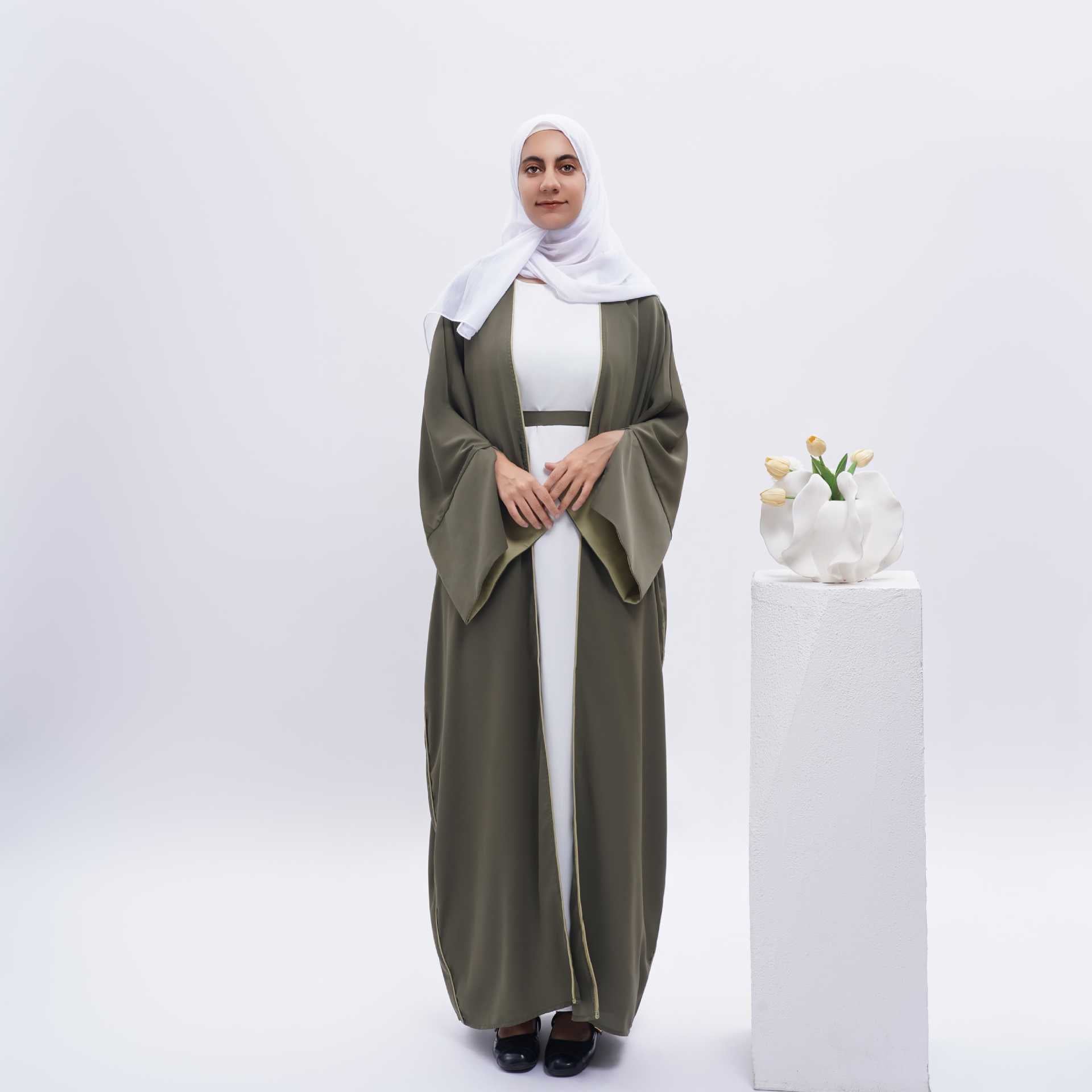 Women Abaya Open Kimono Long Robes
