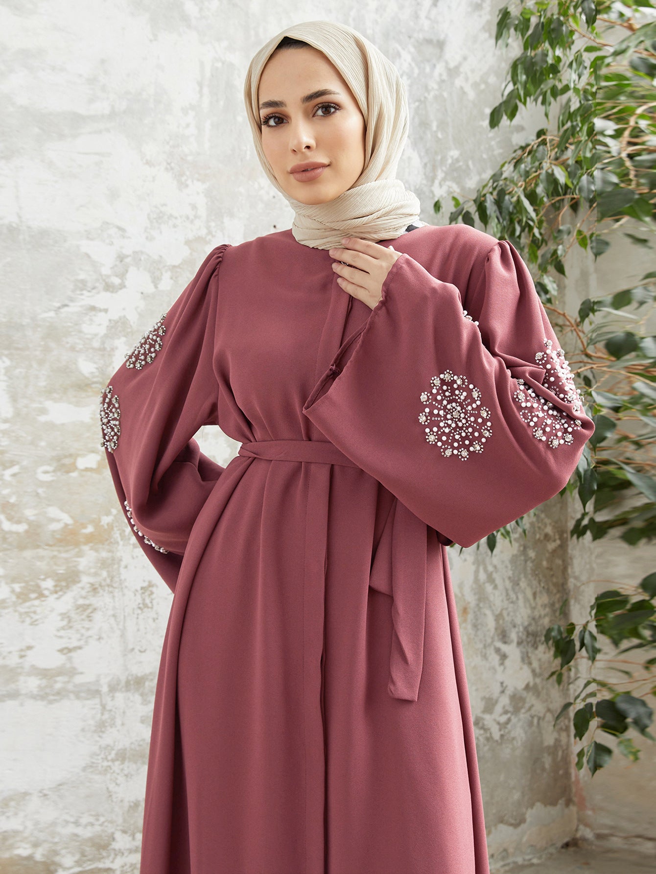 Nail Bead Hot Stamping Elegant Dress