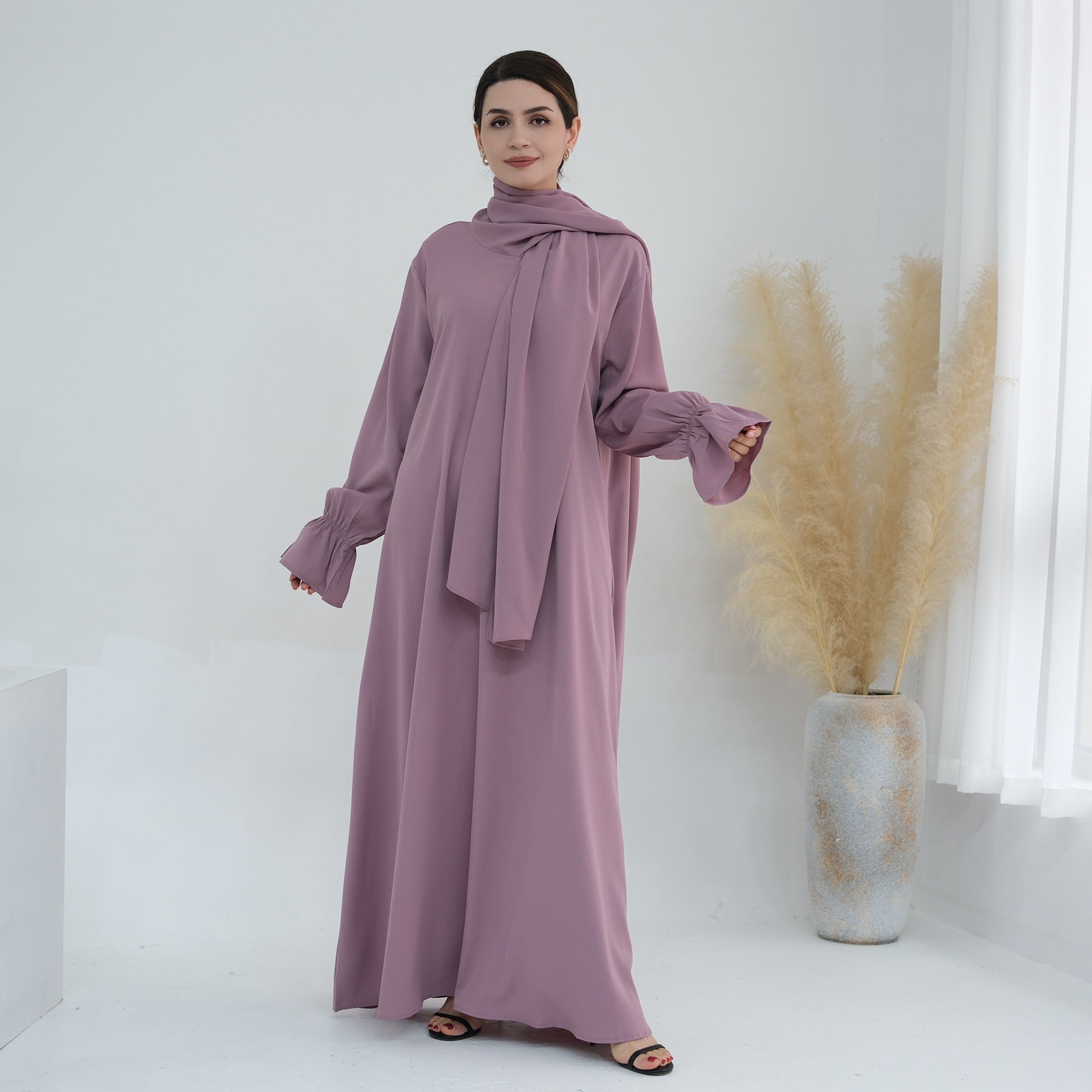 Flare Long Under Abaya Dress