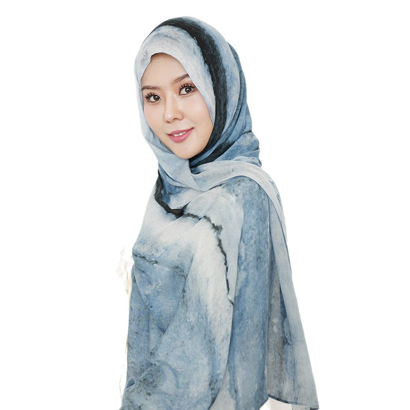Breathable Modal Tie-Dye Hijab