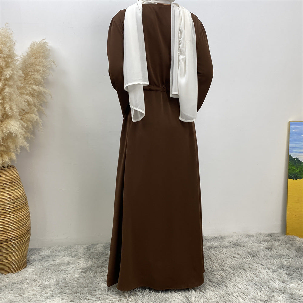 فستان برباط مخيط بختم ساخن