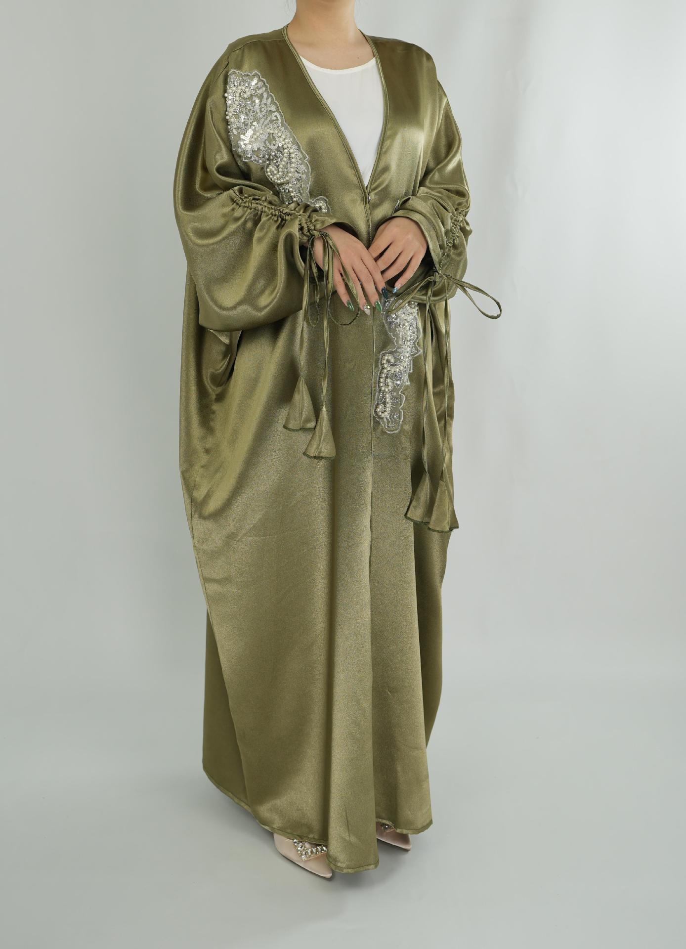 Sky Blue Embroidery Abayas