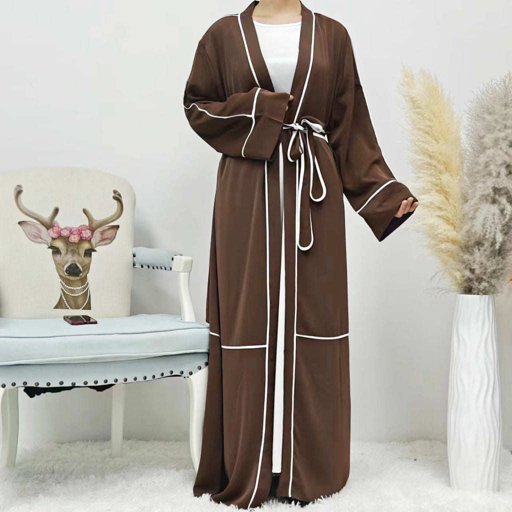 عباية كارديجان مخططة