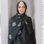 Embroidered and Rhinestone Hijab