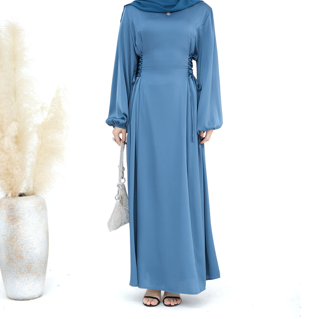 Satin Dress for Women with Hijab