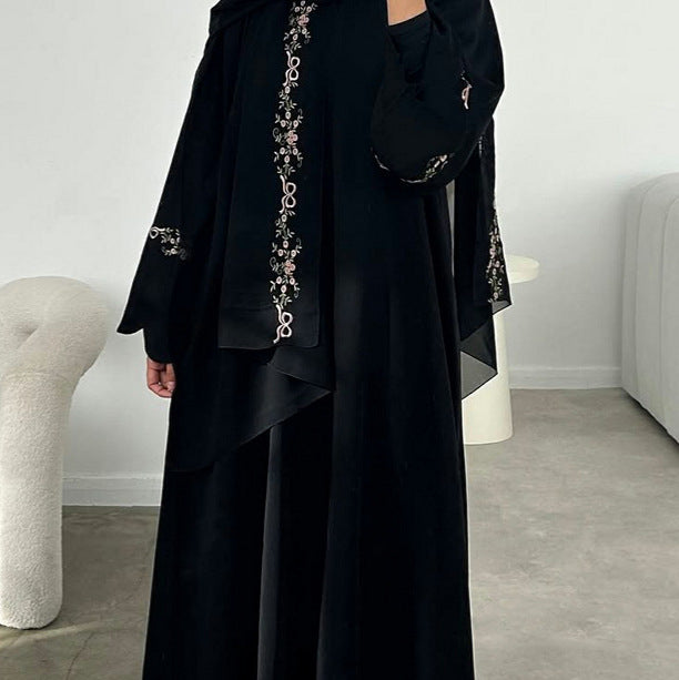 Front Open Abaya with Hijab