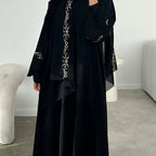 Front Open Abaya with Hijab