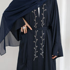 Exquisite Beaded Embroidered Cardigan Abaya