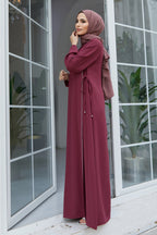 Hot Stamping Spliced Waistband Dress