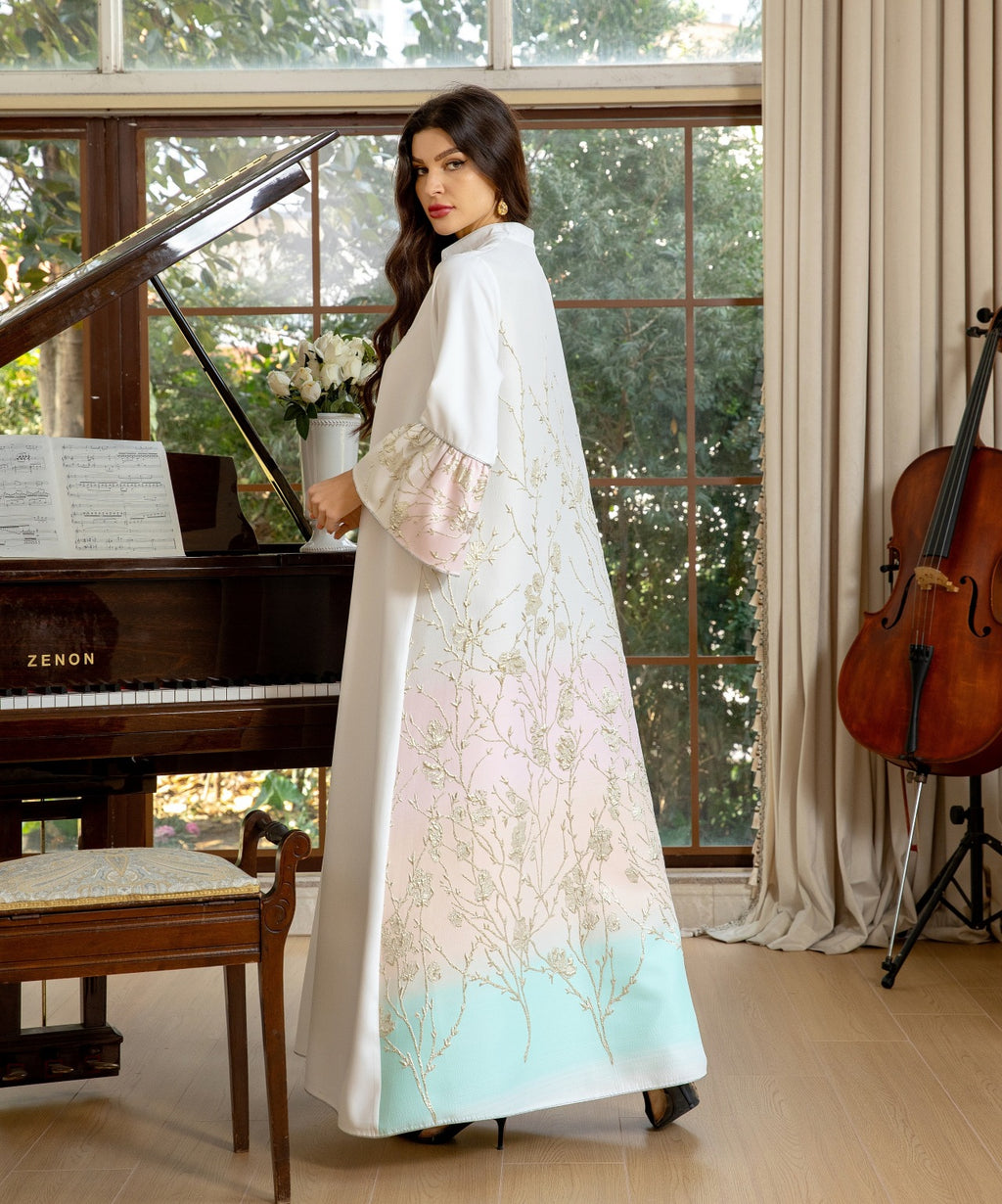 Jacquard Gradient Abaya