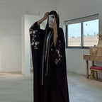 Embroidery Open Abaya