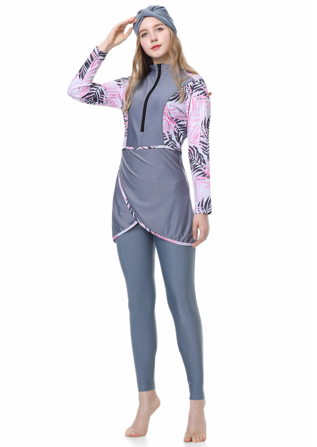 Colored Printing Colorful 3PCS Swimwear Burkini