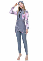 Colored Printing Colorful 3PCS Swimwear Burkini