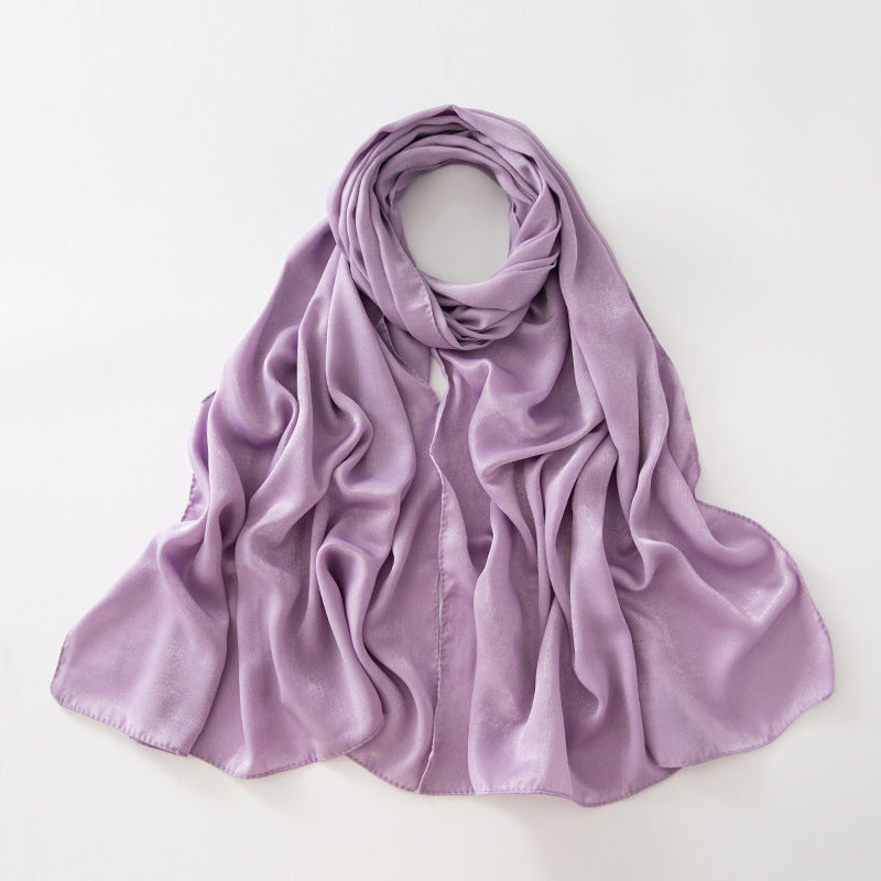 حجاب مخملي بلون واحد من سكاي فيلفيت