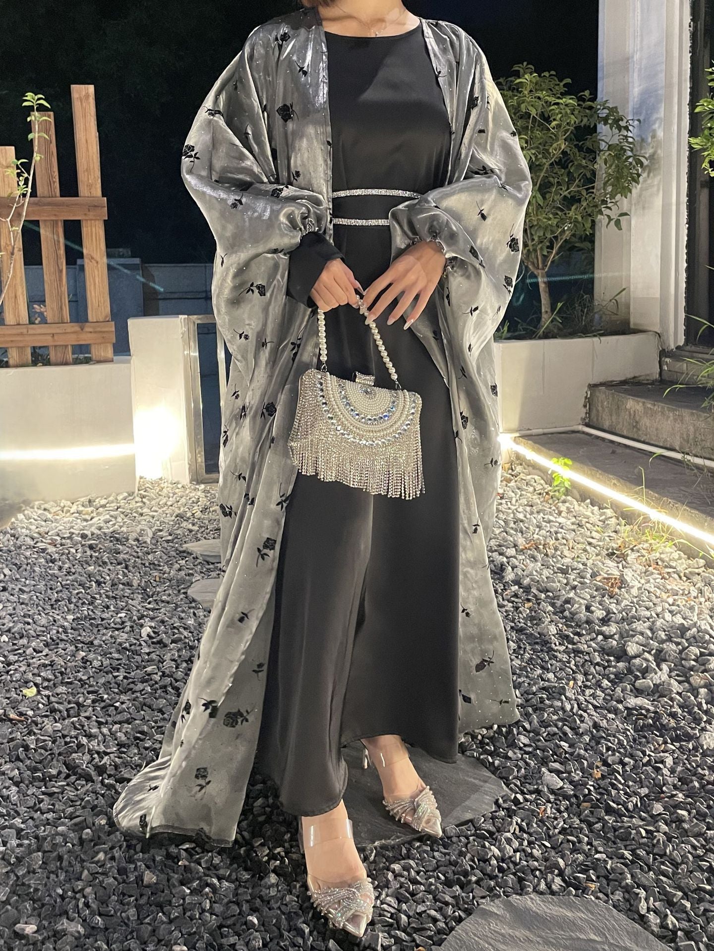 Elegant Rose Skirt Set