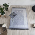 Ramadan Portable Prayer Rug with Fabric Bag - A Gray