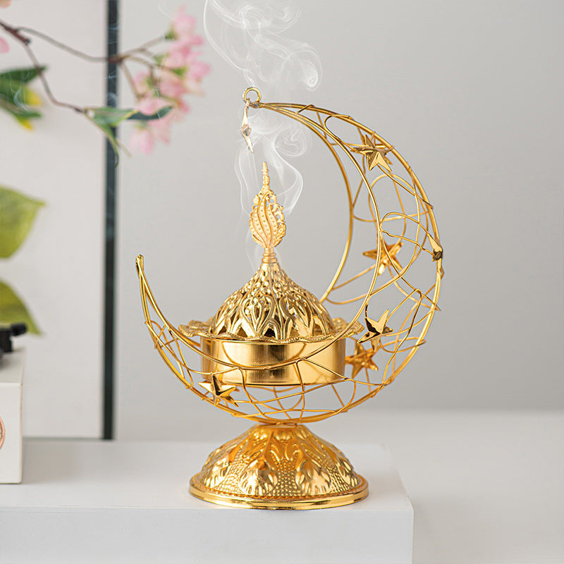 Middle Eastern Crescent Metal Incense Burner – VITABAYA