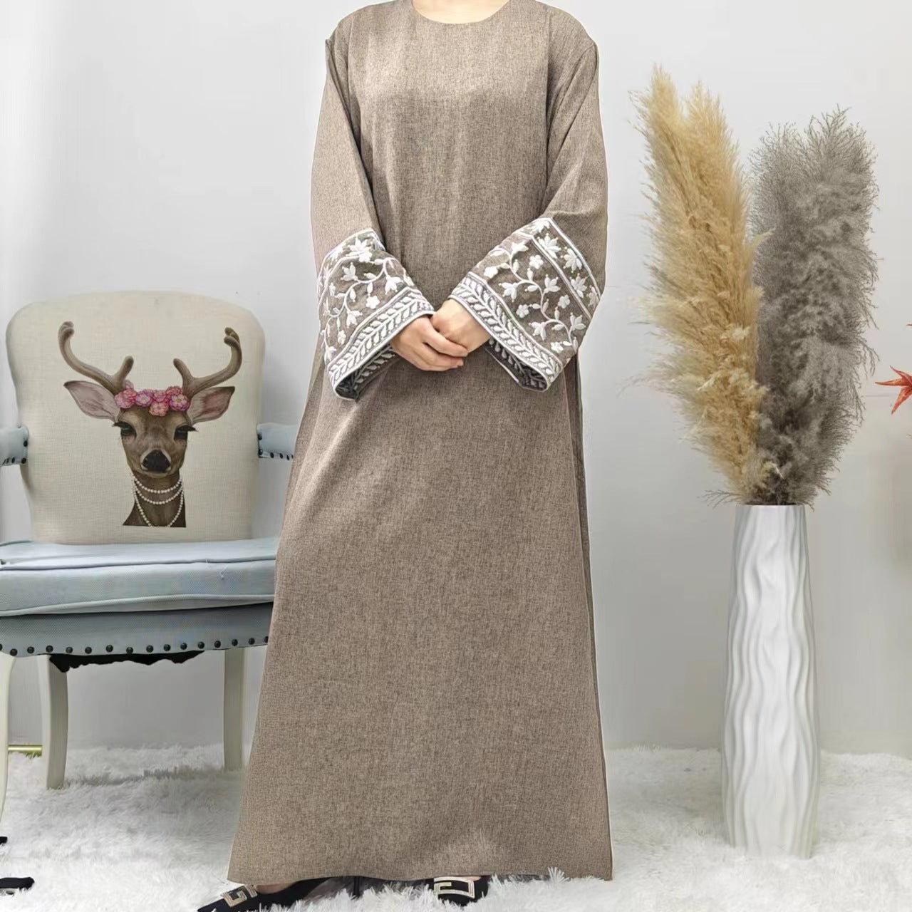 Modest Embroidered Abaya