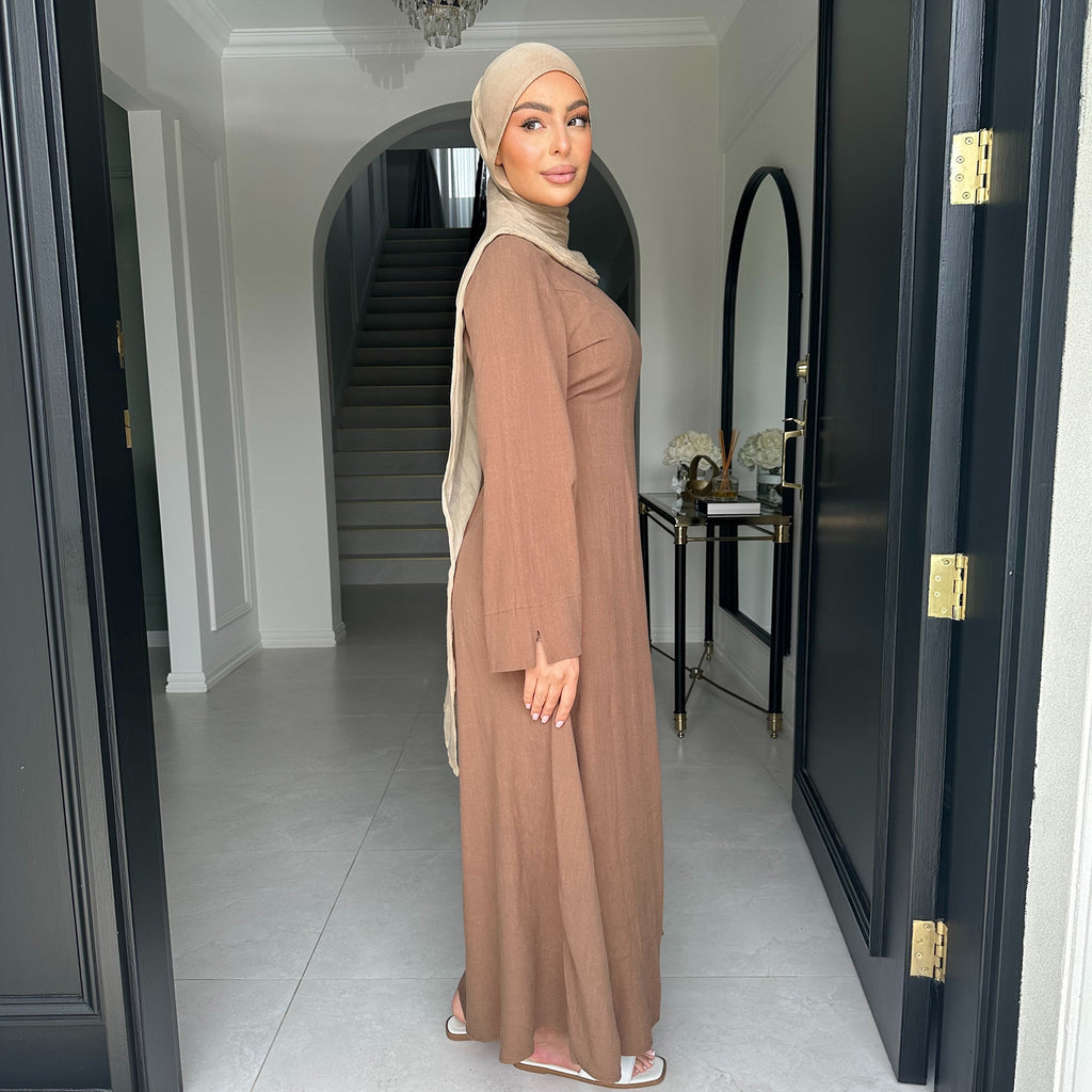Adjustable Waist Dress Abaya