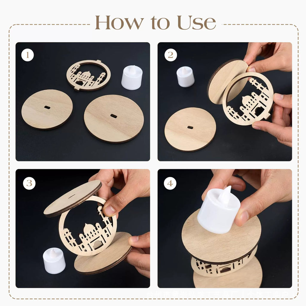 Ramadan Decorative Aromatherapy Candle Holders 6PCS