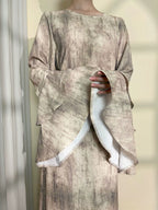 Double-layer Bell Sleeves Elegant Abaya