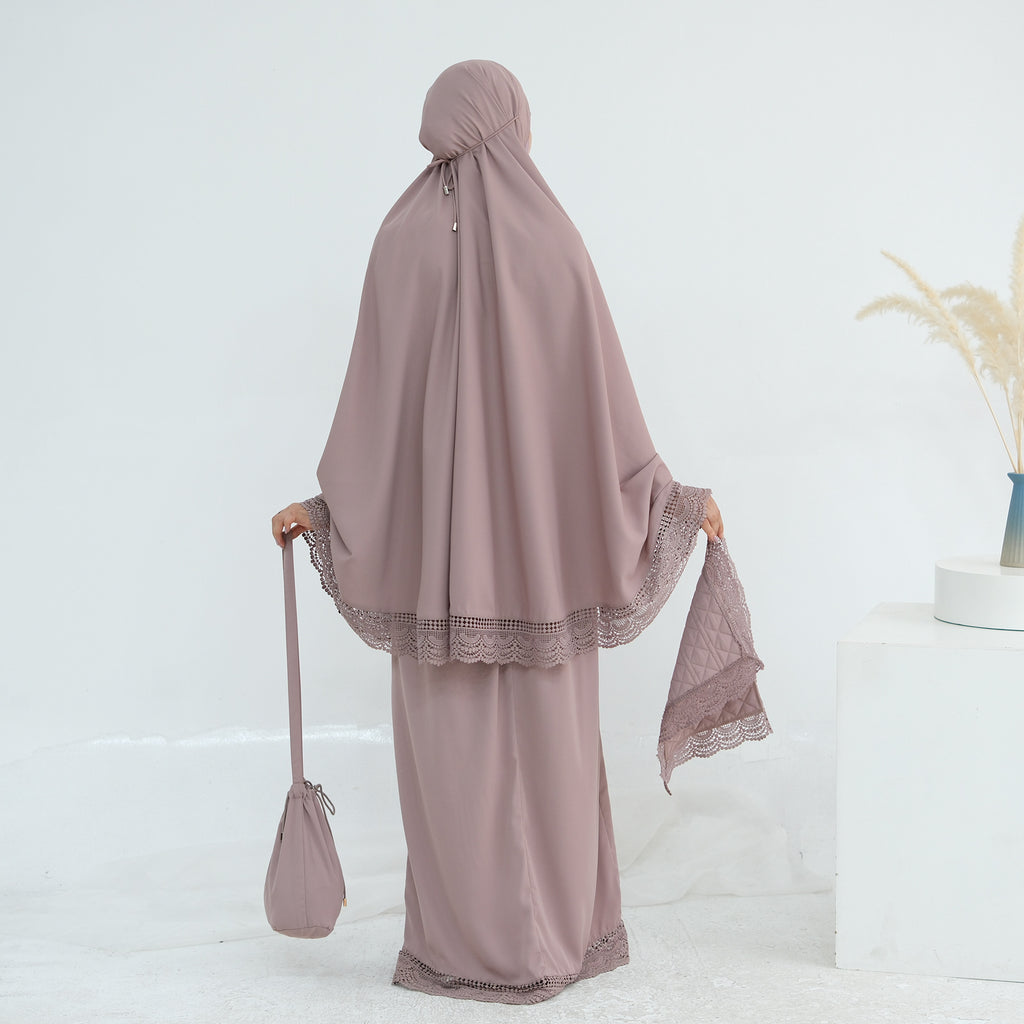 4 Pcs Prayer Abaya Set