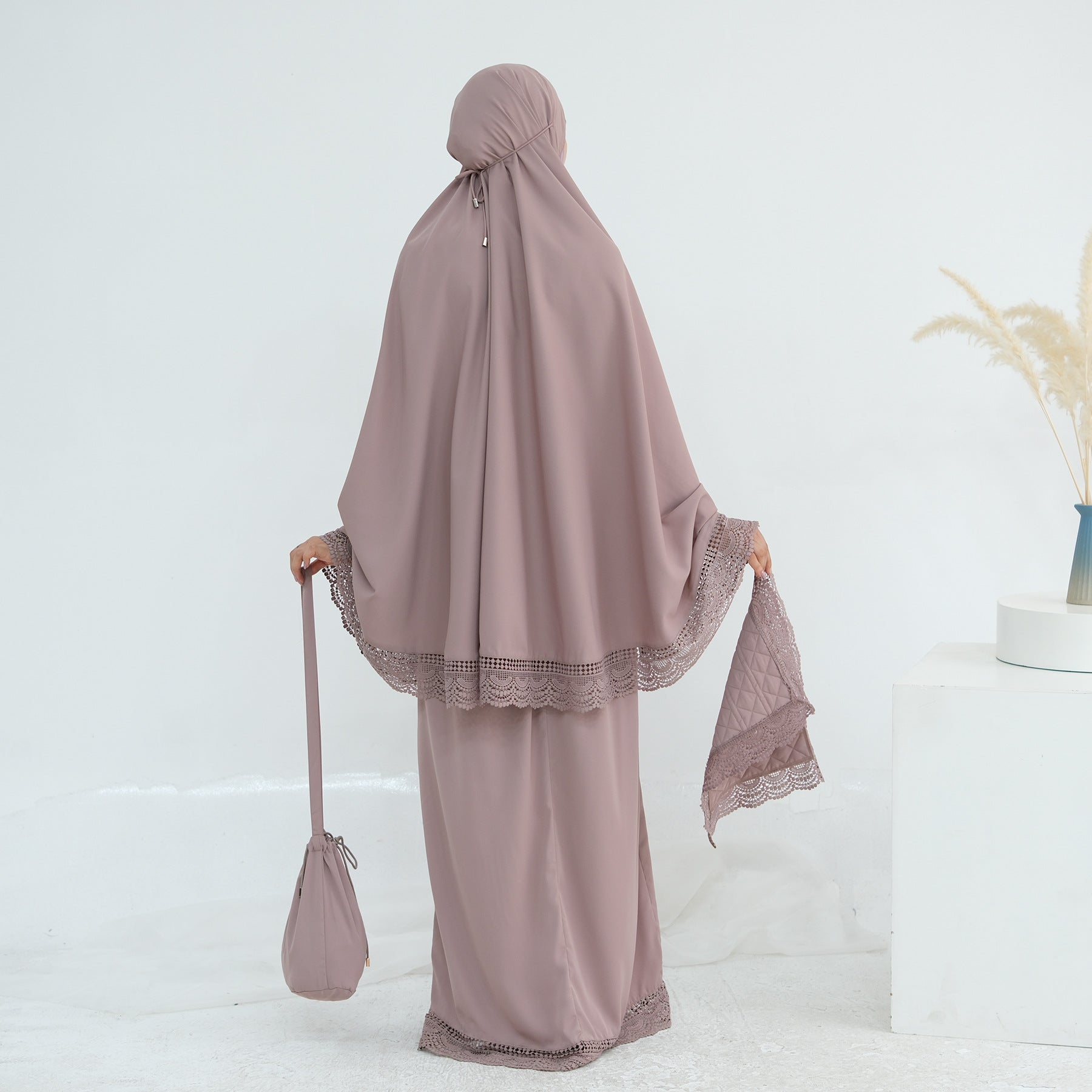 4 Pcs Prayer Abaya Set