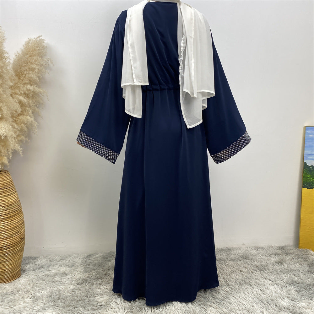 فستان برباط مخيط بختم ساخن