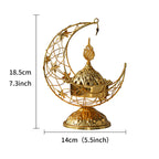 Middle Eastern Crescent Metal Incense Burner