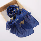 Hot Drilling Embroidered Hijab