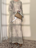 Double-layer Bell Sleeves Elegant Abaya