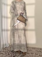 Double-layer Bell Sleeves Elegant Abaya