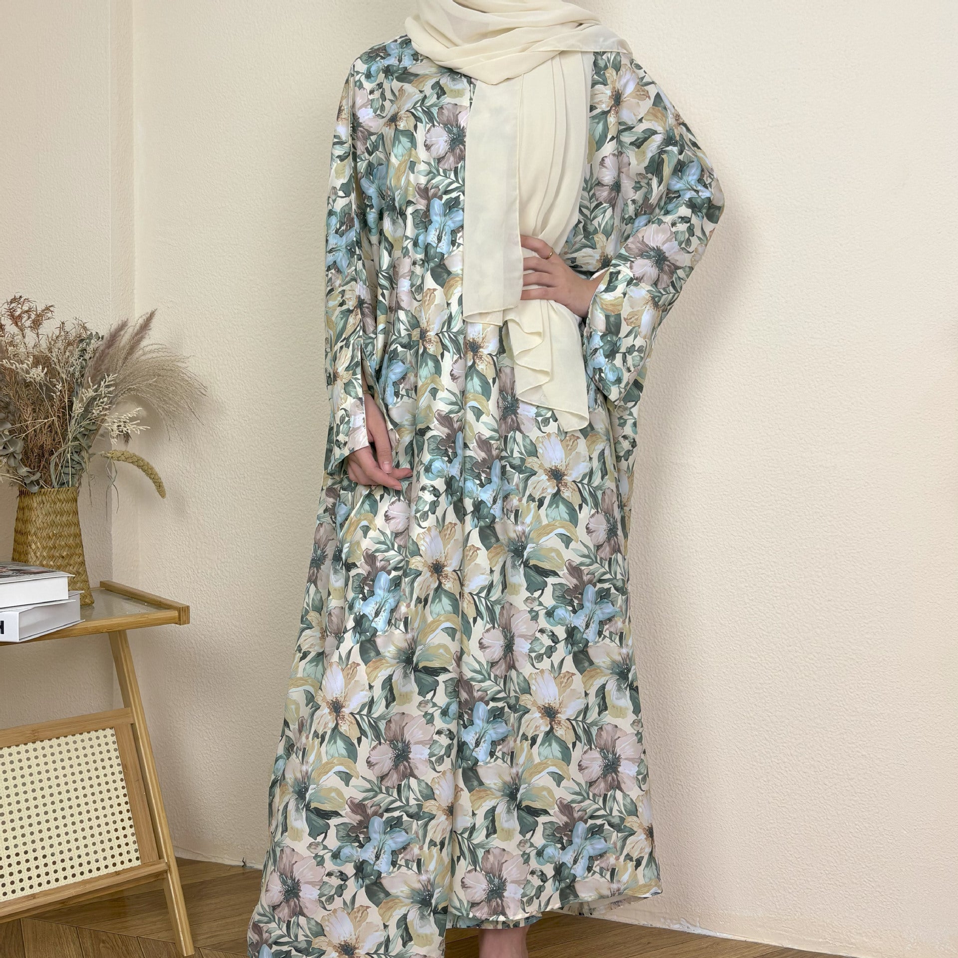 Summer Floral Set Abaya