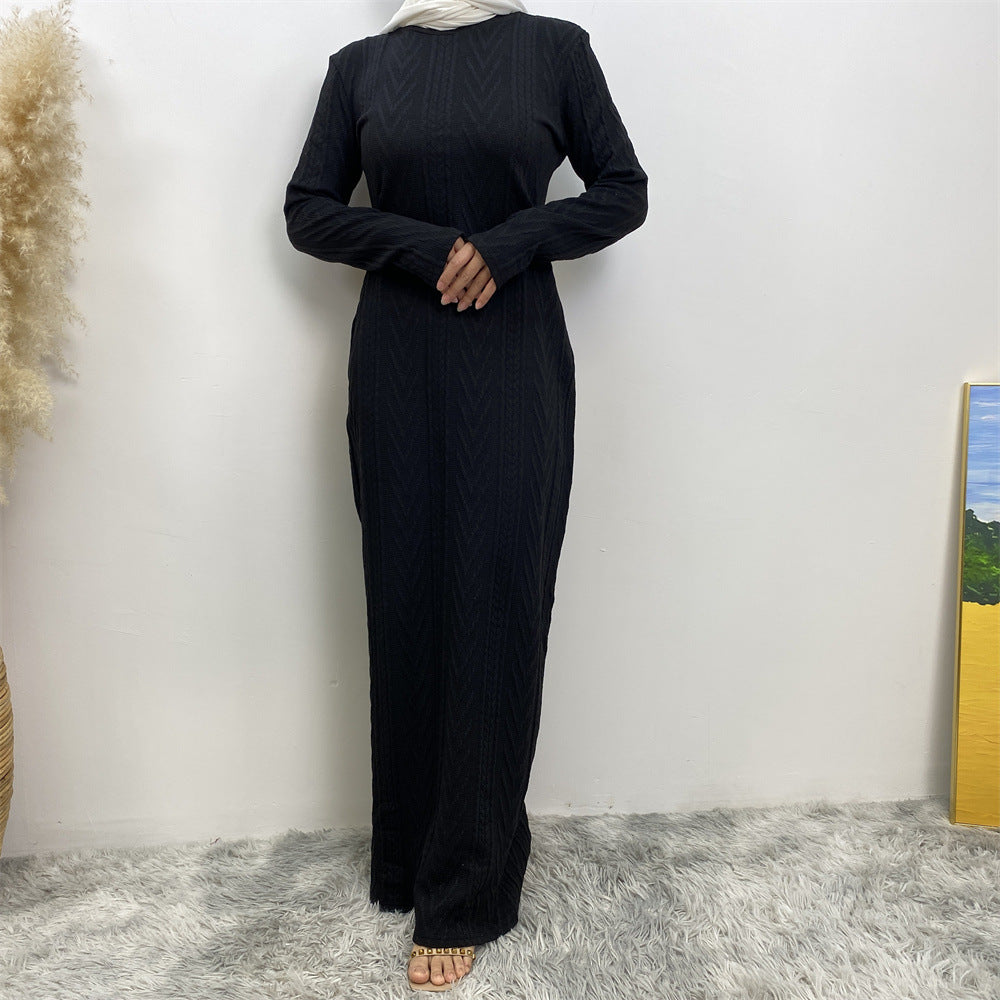 فستان محبوك لفصل الخريف/الشتاء