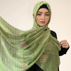 Hot Drilling Embroidered Hijab