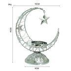 Crescent Moon Metal Incense Holder