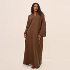 Loose-fitting Casual Solid Color Abaya