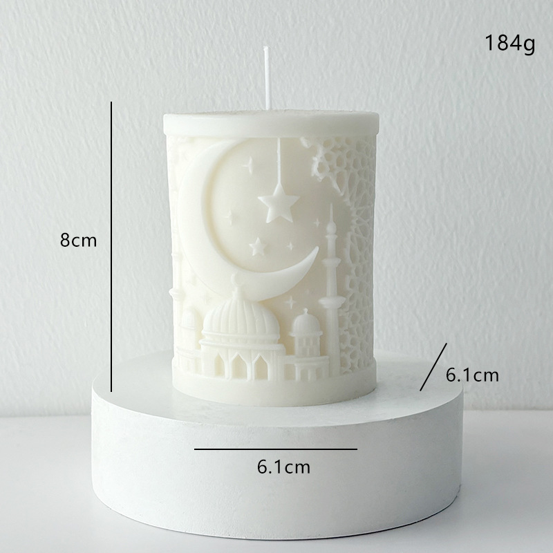 Ramadan Crescent Moon Scented Candle