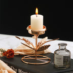 Leaf Branch Candle Holder for Table Decor