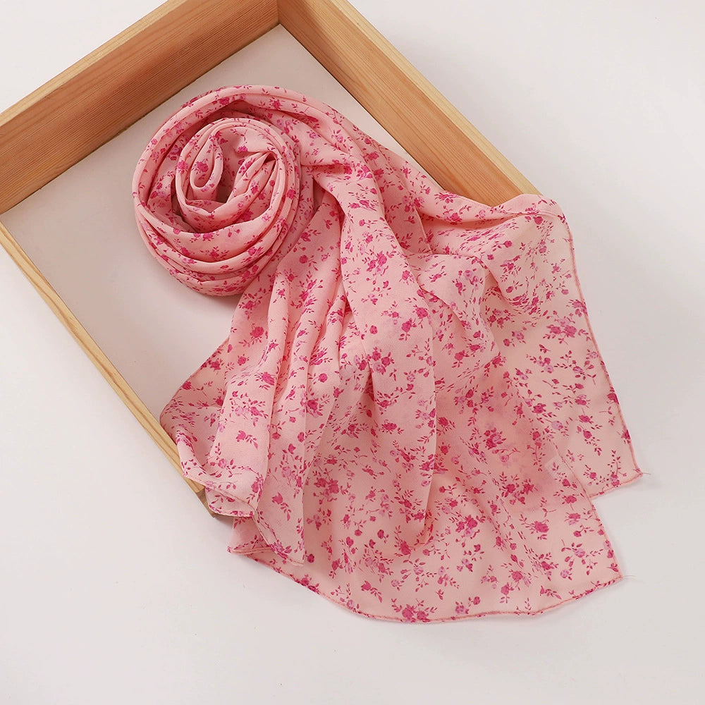 Rose Flower Printed Hijab