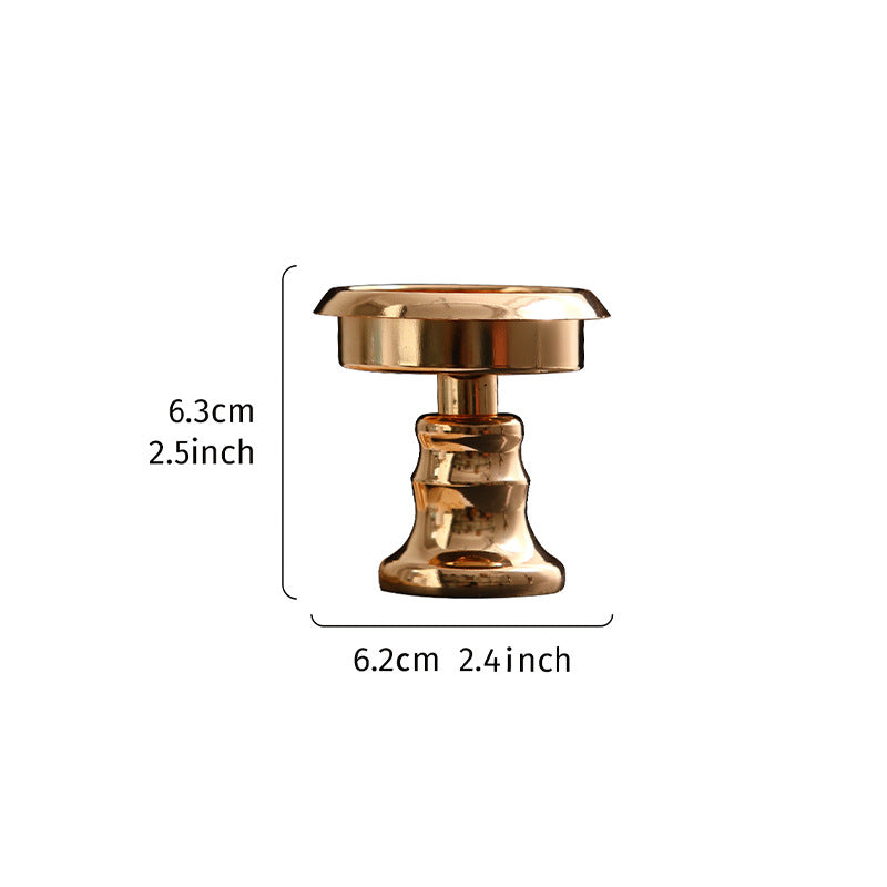 Gold Candle Holder for Table & Dinner Decor