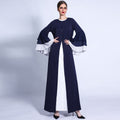 Three-Layer Chiffon Wave Sleeves Abaya