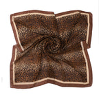 Leopard Print Square Scarf Hijab