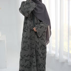 Full Body Embroidered Cardigan Abaya
