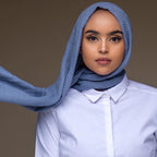 حجاب من القطن والكتان المجعد مكون من 40 لونًا