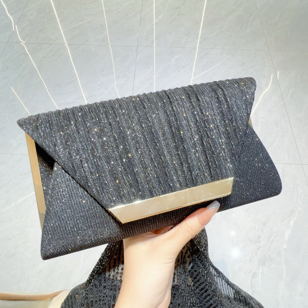 Glitter Clutch Flap Handbags