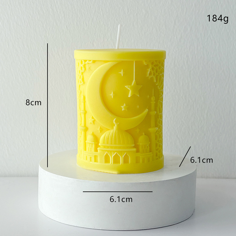Ramadan Crescent Moon Scented Candle