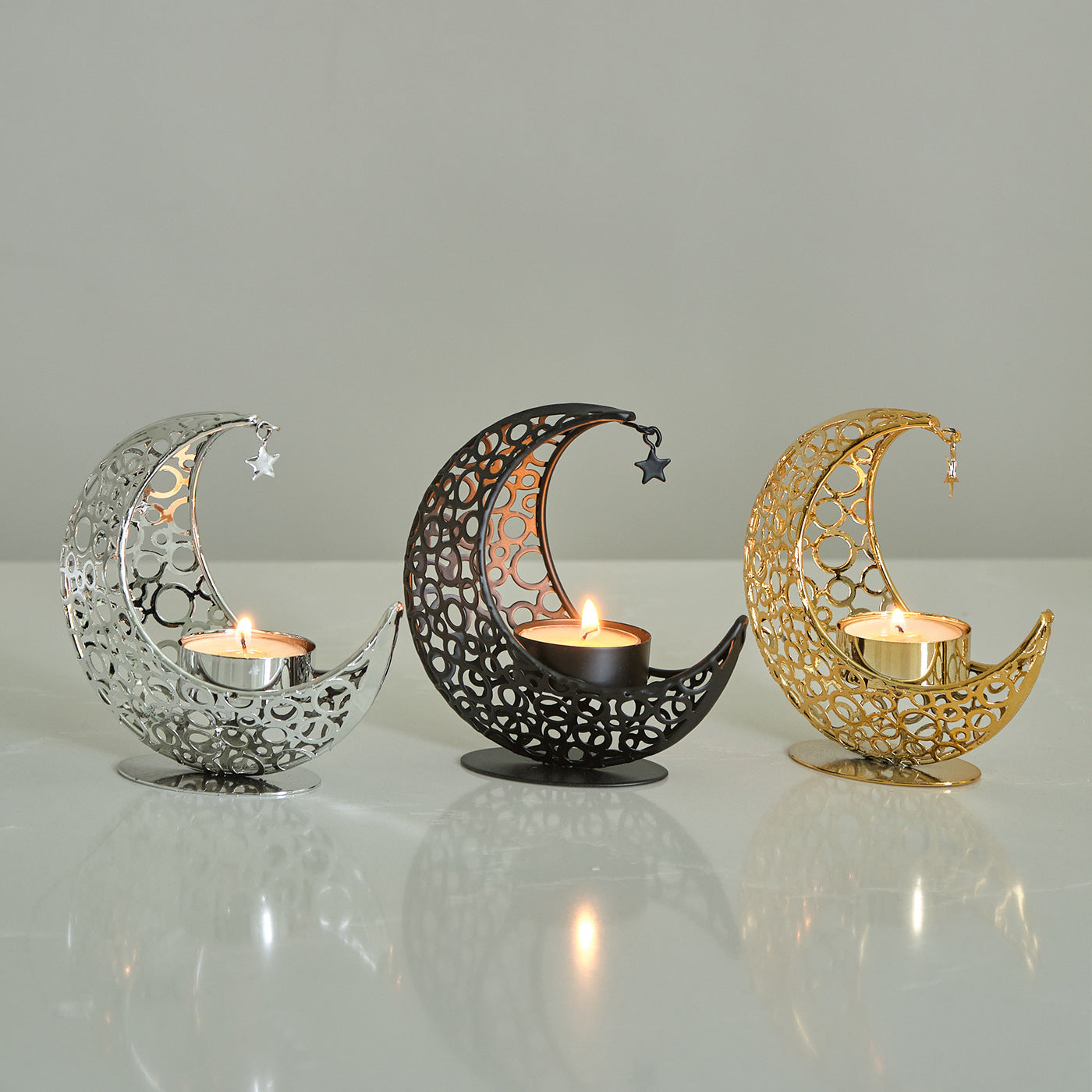 Golden Moon Crescent Incense Holder